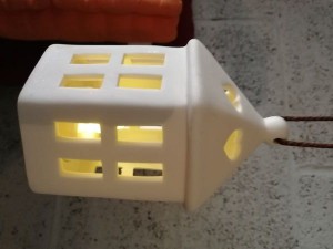 Photophore céramique blanc à LED